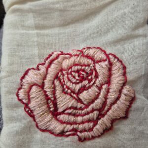 Sachets rose (rose et or)